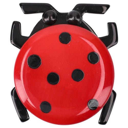 Red Round Ladybug Brooch - Galalith – Vintage Jewelry - handcrafted by Pavone by Pavone