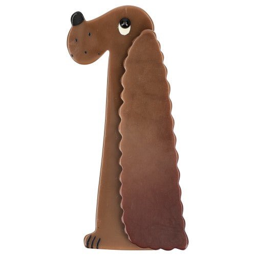 Caramel Brown Cocker Dog Brooch - Galalith – Vintage Jewelry - handcrafted by Pavone by Pavone