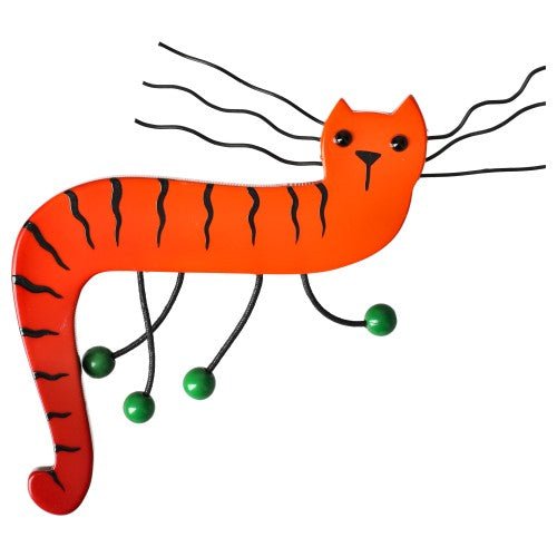 Scarlet Red Dodelino Cat Brooch - Galalith – Vintage Jewelry - handcrafted by Pavone by Pavone