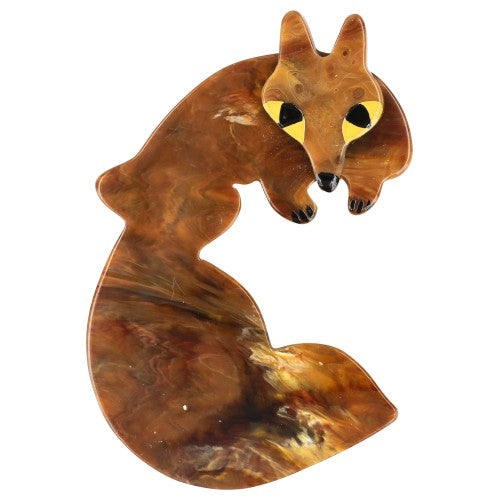 Caramel Goupil Fox Brooch