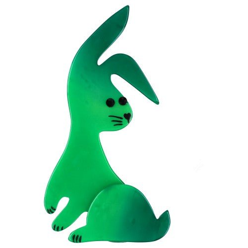 Mint Green Lulu Rabbit Brooch - Galalith – Vintage Jewelry - handcrafted by Pavone by Pavone