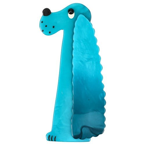 Turquoise Blue Cocker Dog Brooch - Galalith – Vintage Jewelry - handcrafted by Pavone by Pavone