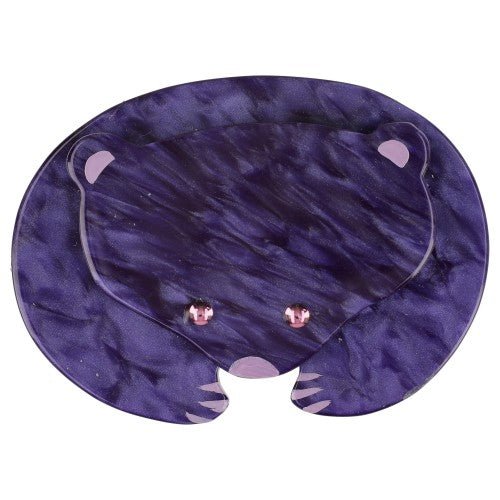 Purple Polar Bear Brooch - Galalith – Vintage Jewelry - handcrafted by Pavone by Pavone