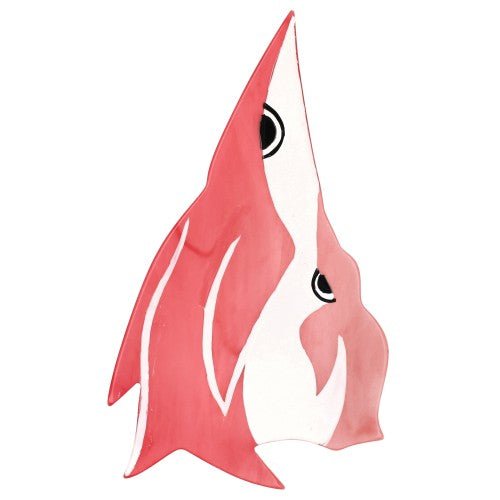 Pink and White Mother Penguin Brooch - Galalith – Vintage Jewelry - handcrafted by Pavone by Pavone