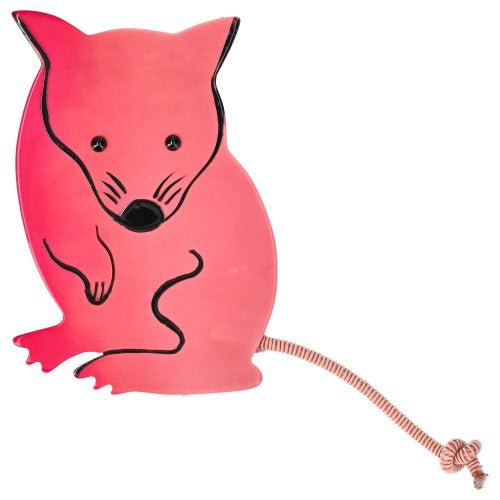 Candy Pink Kiki Mouse Brooch - Galalith – Vintage Jewelry - handcrafted by Pavone by Pavone