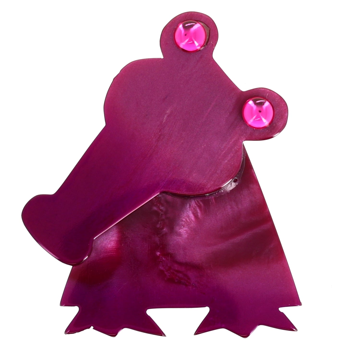 Cyclamen Kroko Crocodile Brooch - Galalith – Vintage Jewelry - handcrafted by Pavone by Pavone