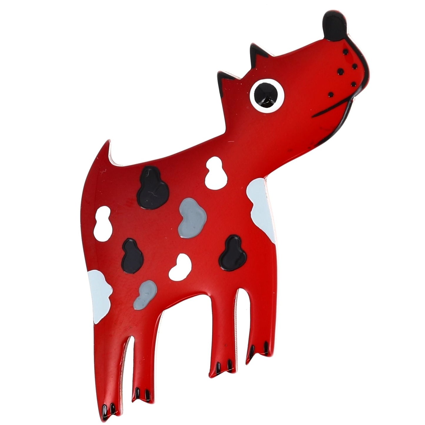 Ginger Youki Dog Brooch - Galalith – Vintage Jewelry - handcrafted by Pavone by Pavone