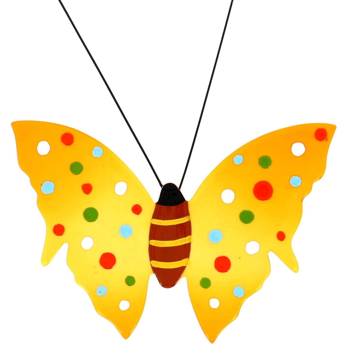 Sun Yellow Butterfly Brooch - Galalith – Vintage Jewelry - handcrafted by Pavone by Pavone