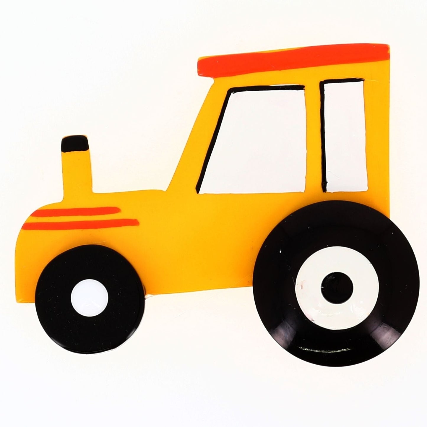 Yellow Tactor Brooch - Galalith – Vintage Jewelry - handcrafted by Pavone by Pavone