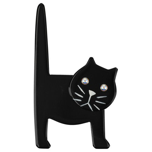 Black Chair Cat Brooch