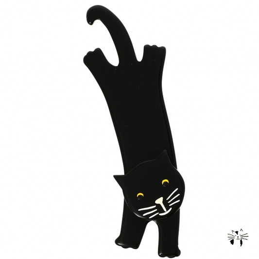 Black Ravi Cat Brooch