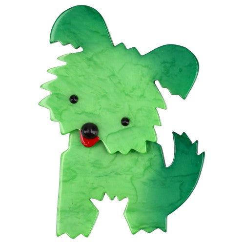 Apple Green  Bobby Dog Brooch
