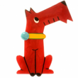 Red Coquin Dog Brooch