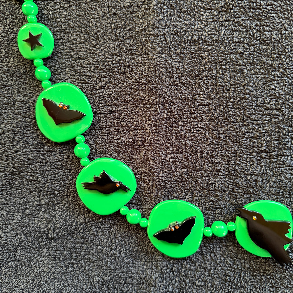 Green Halloween Necklace