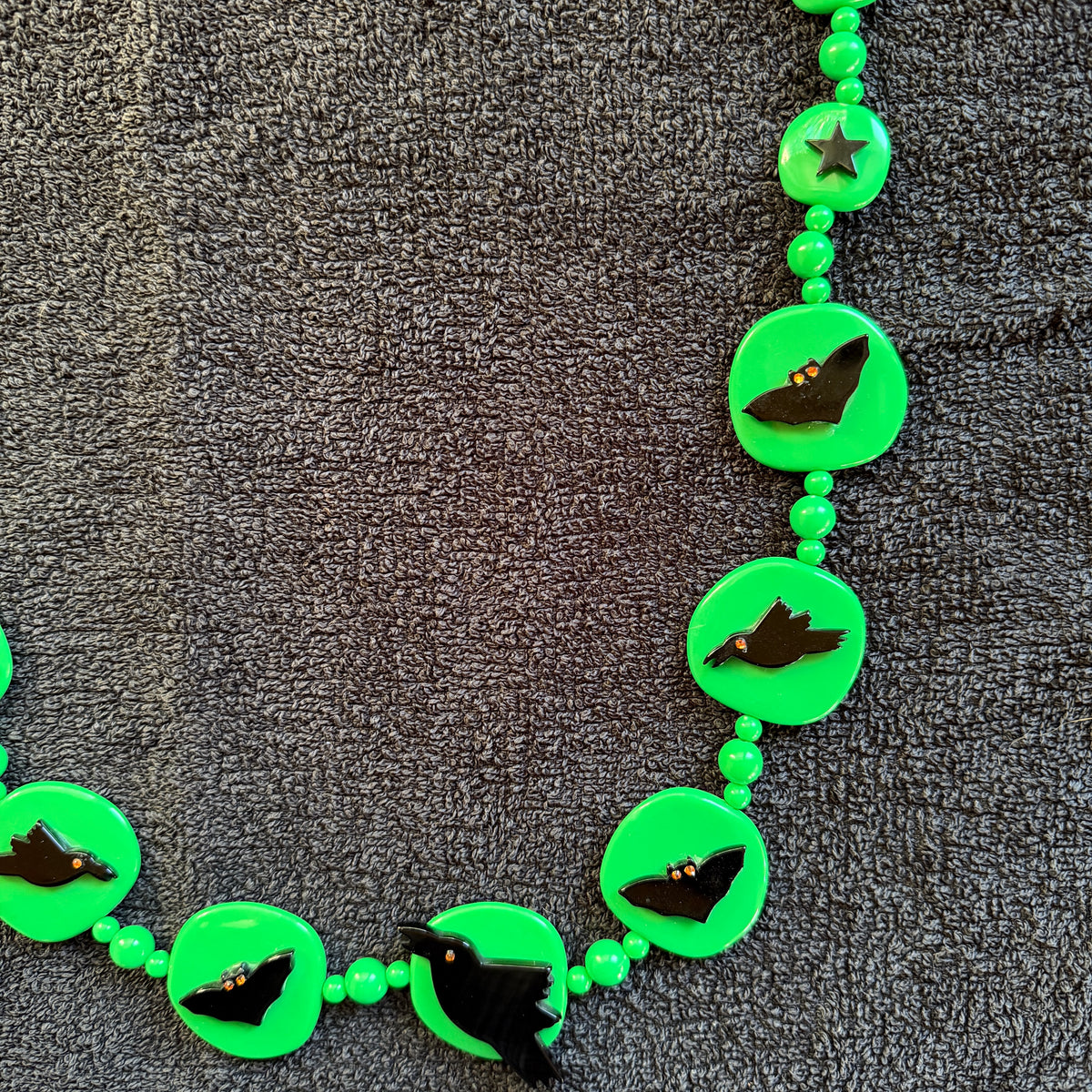 Green Halloween Necklace