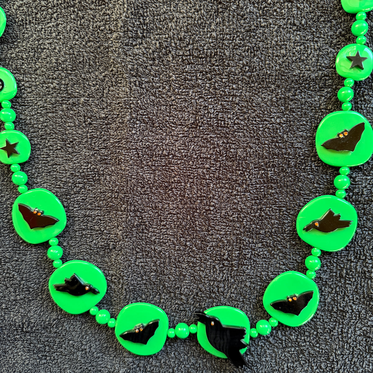 Green Halloween Necklace