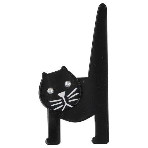 Black Chair Cat Brooch - Galalith – Vintage Jewelry - handcrafted by Pavone by Pavone