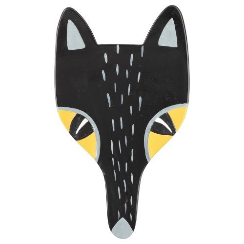 Black Fox Head Brooch GM - Galalith – Vintage Jewelry - handcrafted by Pavone by Pavone