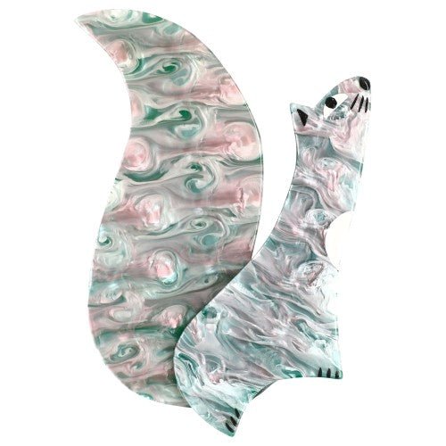 Boreal Green Cassegrain Squirrel Brooch GM - Galalith – Vintage Jewelry - handcrafted by Pavone by Pavone