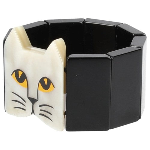 Black and White Cat Head Bracelet