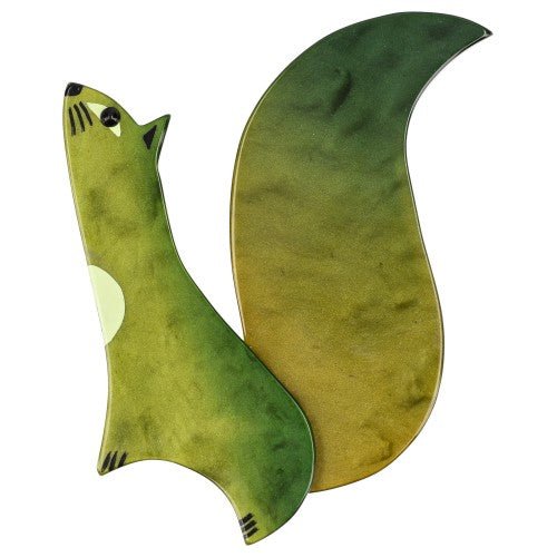 Moss Green Cassegrain Squirrel Brooch (GM) - Galalith – Vintage Jewelry - handcrafted by Pavone by Pavone