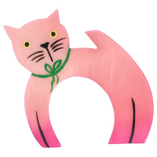 Light Pink Cat String Brooch