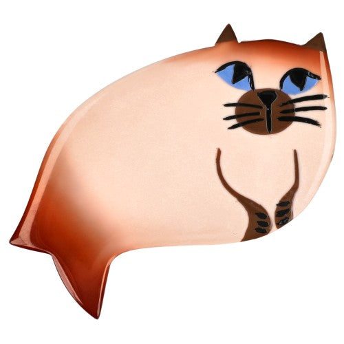 Siamese Beige Pacha Cat Brooch (mini brooch) 