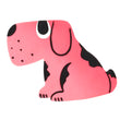 Pink Round Dog Brooch (Profil)