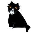 Black Filou Cat Brooch