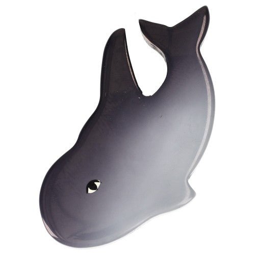 Grey Whale Brooch (little size) - Galalith – Vintage Jewelry - handcrafted by Pavone by Pavone