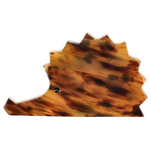 Tortoise-Shell Hedgehog Brooch