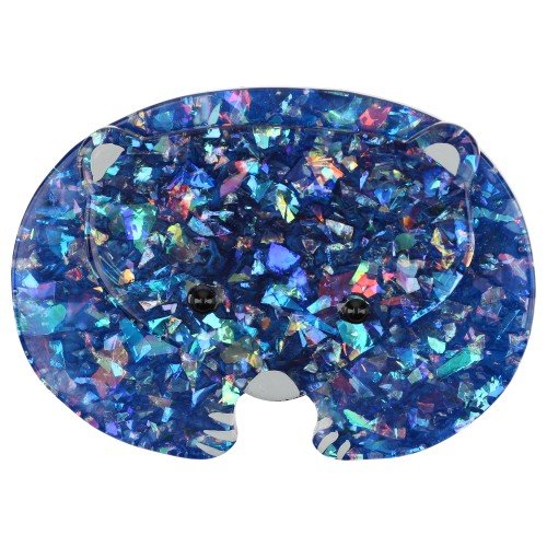 Iridescent Blue Polar Bear Brooch - Galalith – Vintage Jewelry - handcrafted by Pavone by Pavone