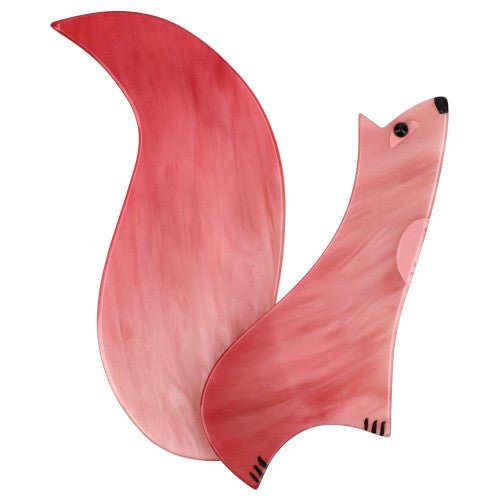 Light Pink Cassegrain Squirrel Brooch (Large One) - Galalith – Vintage Jewelry - handcrafted by Pavone by Pavone