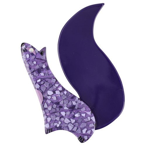 Mosaic Lilac and Purple Cassegrain Squirrel Brooch GM - Galalith – Vintage Jewelry - handcrafted by Pavone by Pavone