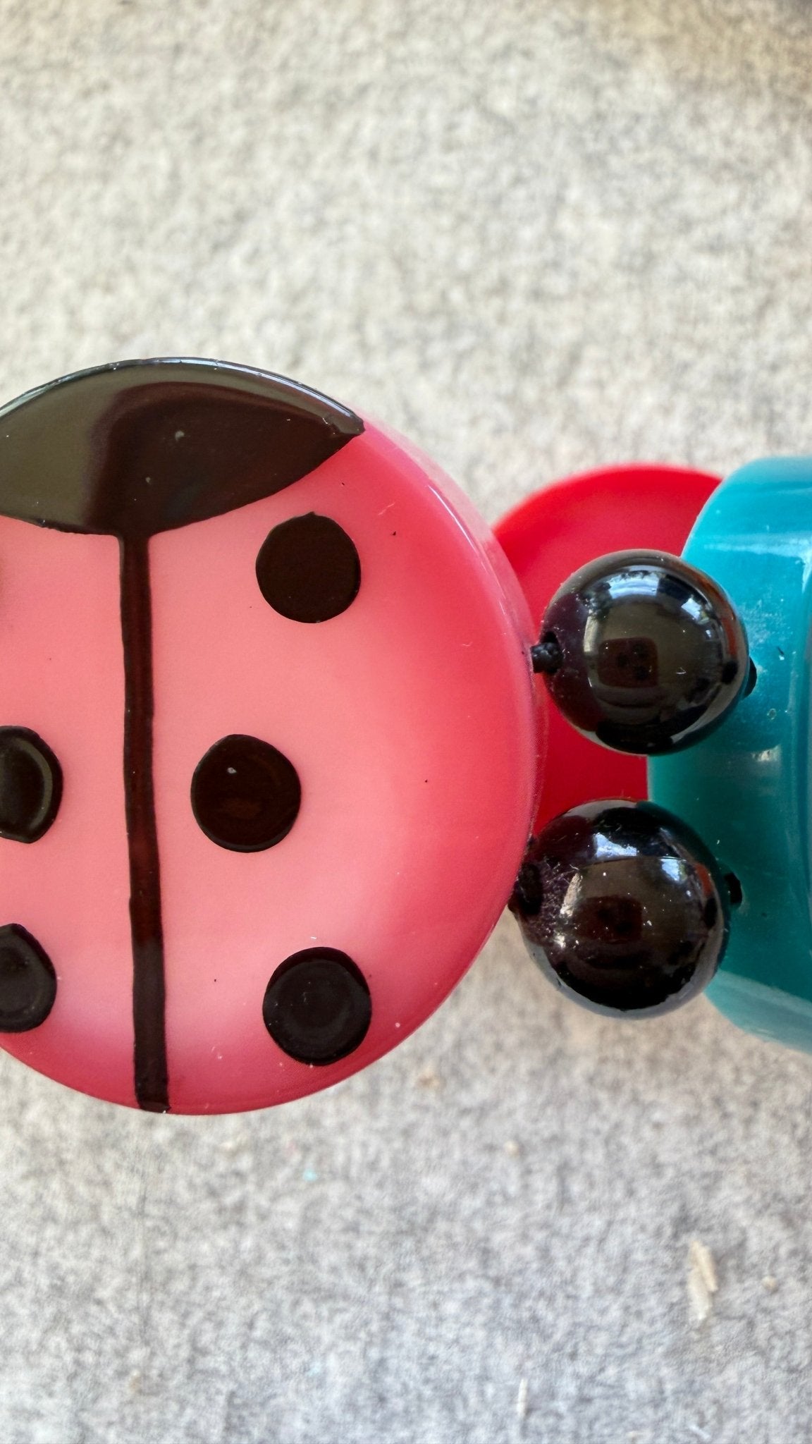 Multicolor Round Ladybug Bracelet - Galalith – Vintage Jewelry - handcrafted by Pavone by Pavone