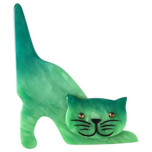 Apple Green Nino Cat Brooch