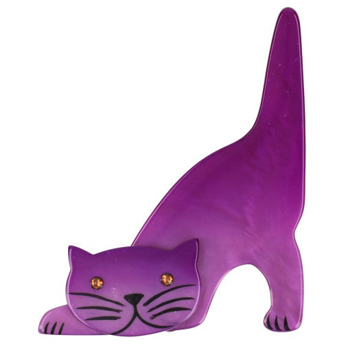 Purple Nino Cat Brooch