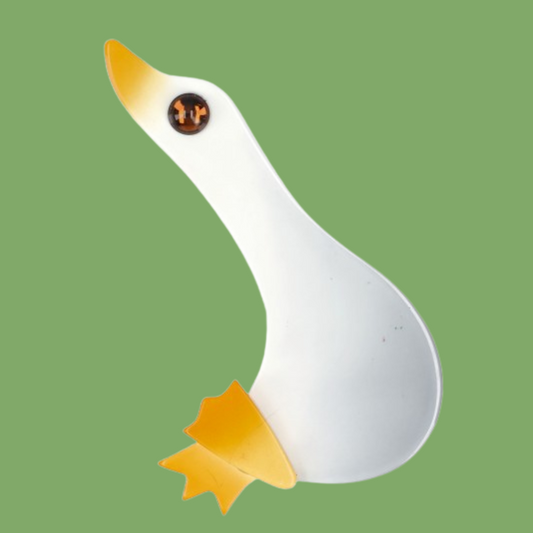 White Goose Brooch (small model) G