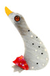 Hairy Beige Goose Brooch (small model)