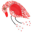 Red Marquetry Sheep BroochTwisty Bird Brooch