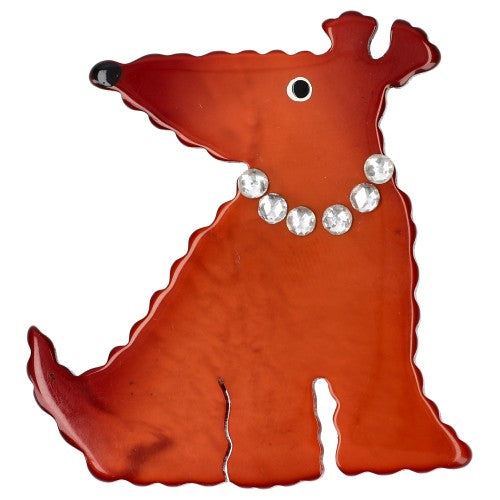 Ginger Ondulo  Dog Brooch