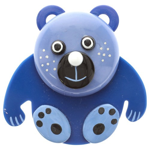 Blue Baloo Teddy Bear Brooch