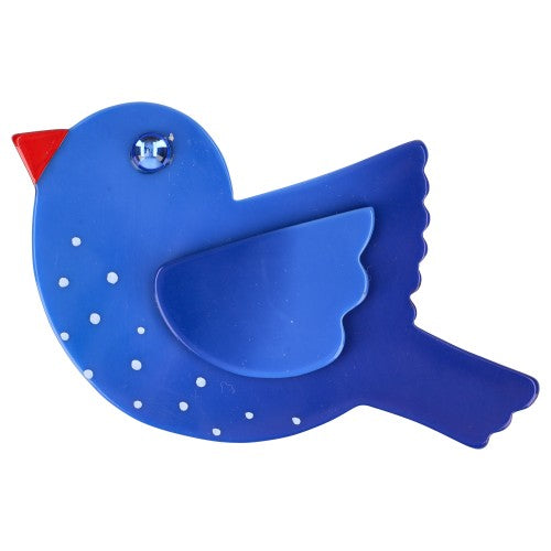 Cobalt Blue Paloma Brooch (Middle Size)