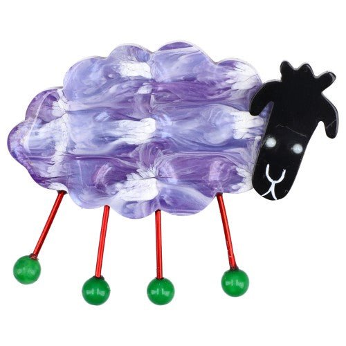 Pearl Parma Sheep Brooch (little size) - Galalith – Vintage Jewelry - handcrafted by Pavone by Pavone