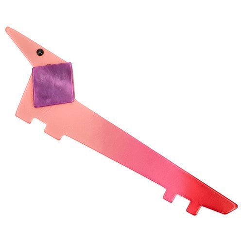 Pearly Pink and Purple Lola Teckel Dog Brooch - Galalith – Vintage Jewelry - handcrafted by Pavone by Pavone