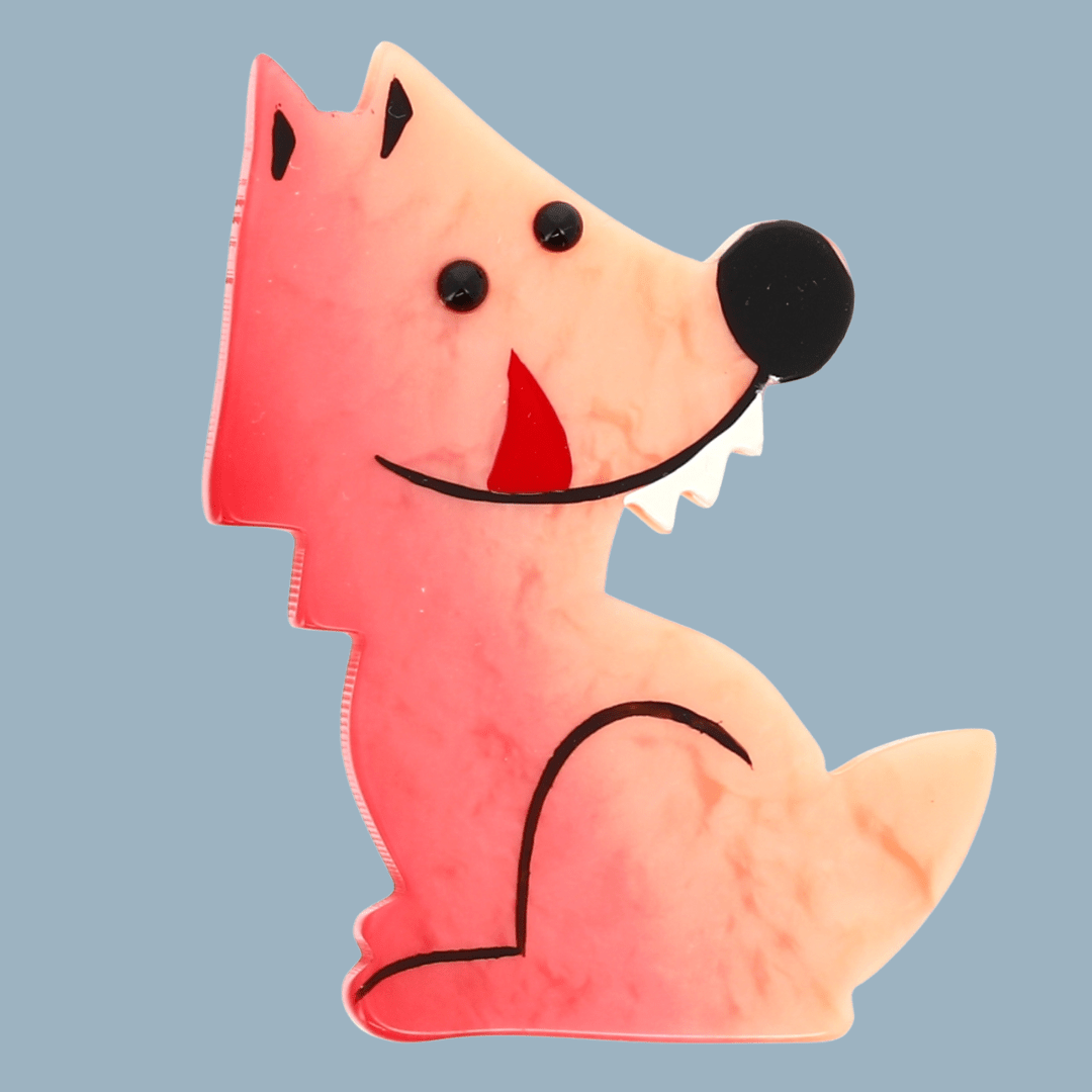Pearly Pink Werewolf (Small Size) - Galalith – Vintage Jewelry - handcrafted by Pavone by Pavone