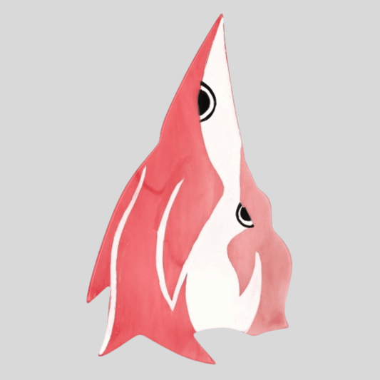 Pink and White Mother Penguin Brooch - Galalith – Vintage Jewelry - handcrafted by Pavone by Pavone