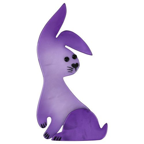 Purple Lulu Rabbit Brooch - Galalith – Vintage Jewelry - handcrafted by Pavone by Pavone