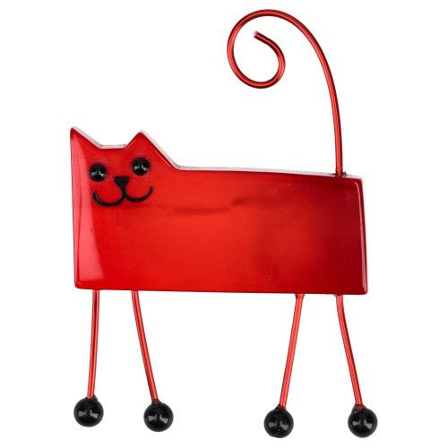 Red Square Cat Brooch - Galalith – Vintage Jewelry - handcrafted by Pavone by Pavone