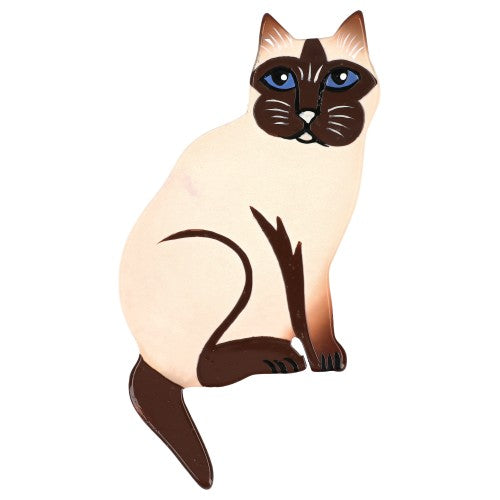 Siamese Queenie Cat Brooch (right) (Copie)